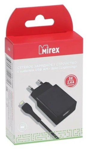   Mirex U16i, 1xUSB-A, 2.4A +  (AM-8pin), 1, 