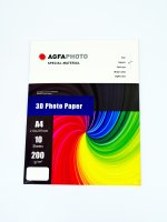 Фотобумага AGFA А4 Глянцевая 3D КВАДРАТ 200г 20 листов