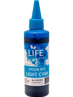 Чернила LIFE для Epson, 100мл., сублимационные, Light Cyan, LF-000587
