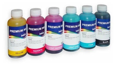 !Уценка Чернила для Epson T0822 [1L, cyan, InkTec,E0010) Просроченный срок годности