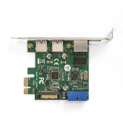  ExeGate EXE-362 (PCI-E 2.0, 2*USB3.0 ext. + 1*USB3.0 int + LAN UTP 1000Mbps.)  .  (OEM)