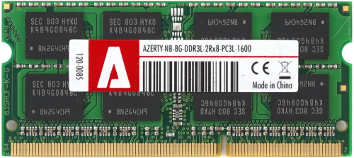 Память SO-DIMM DDR3L 8Gb Azerty 1600MHz PC3L-1600 2Rx8 v1.35