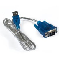 Кабель-адаптер USB 2.0-RS232 COM ExeGate EX-UAS-1.2 (Am/DB9M, 1.2м, крепеж разъёма - винты)