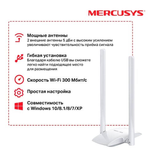  Wi-Fi MW300UH [2*5dBi antennas] with USB cable