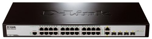  D-Link DES-1228 /ME  24x10/100BASE-TX, 2x10/100/1000 (Gigabit Ethernet), 2x10/100/1000BASE-T/Mini GBIC (SFP)