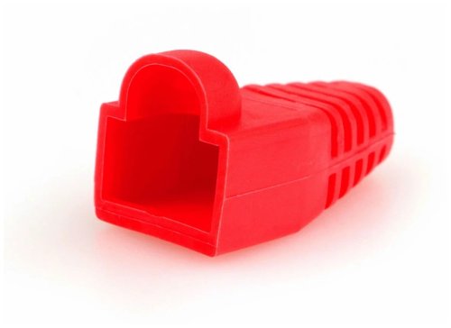 Колпачок изолирующий для разъема RJ45, D-6 мм красный