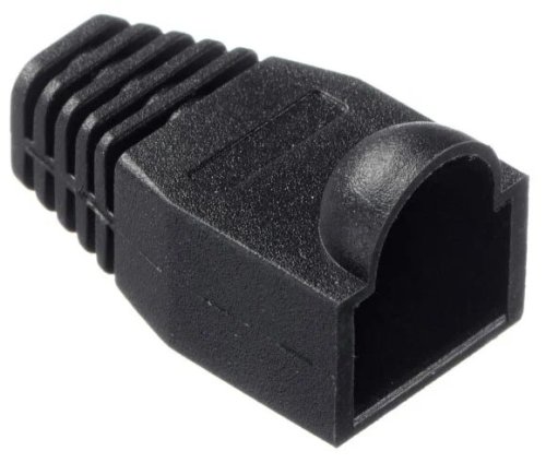 Колпачок изолирующий для разъема RJ45, D-6 мм черный