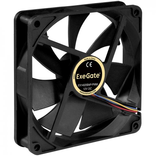  14014025 ExeGate EX14025B4P-PWM 0-1200 RPM, EX288929 4pin, 28dBA