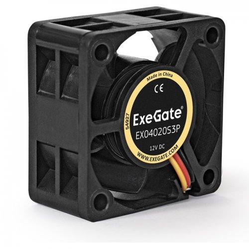 404020 ExeGate ExtraSilent EX04020S3P, Sleeve bearing, 3pin, 5500RPM 22dBA