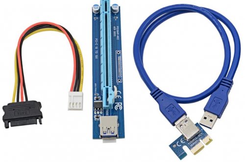  (Riser)  Pci-e 1x - 16x 60 USB3.0    2x 6pin, Molex VER009S