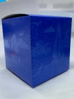 Подарочная коробка для кружки Синяя графика