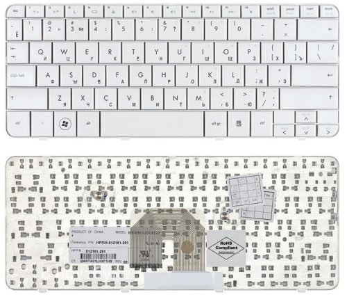 Клавиатура для ноутбука HP Pavilion DV2-1000 (rus, бел. )