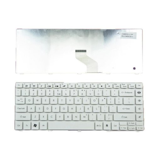 Клавиатура для ноутбука Parkard Bell NM85/87 GATEWAY NV49C(eng, белая)
