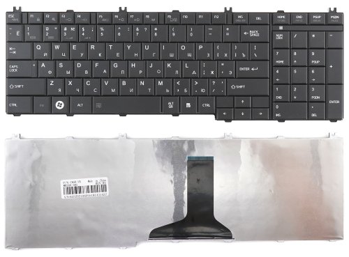 Клавиатура для ноутбука Toshiba C650 C660 C670 L650 L655 L670 L675 L750 L755 черная
