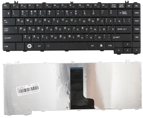 Клавиатура для ноутбука Toshiba C600D, C640, L600, L630, L640, L645, L635 (rus. черн.)