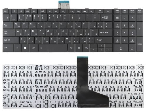Клавиатура для ноутбука Toshiba Satellite C50, C70, C70D, C75, C75D, C850, C850D, C855, C855D, C870, C870D, C875, C875D, L50, L850, L850D, L855, L855D, L870, L870D, L875, L875D, P870, P875, P850, P850D, P855, P855D, P870, P870D, P875, Qosmio X870, X875 (rus чёрн)