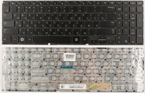 Клавиатура для ноутбука Samsung NP700Z5A, NP700Z5B черная/без рамки
