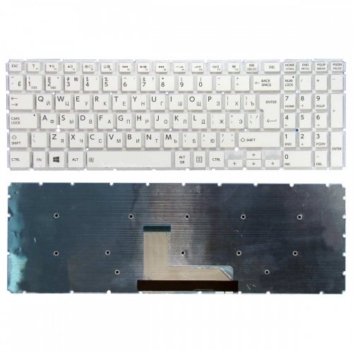 Клавиатура для ноутбука Toshiba Satellite L50-B белая/без рамки