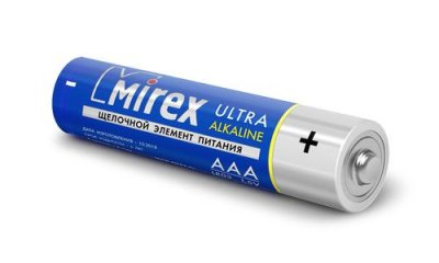 Комплект щелочных батареек AAA Mirex LR03-E2 1.5V (2 шт.)
