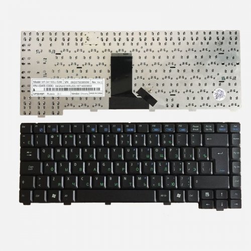Клавиатура для ноутбука Asus A6R (Черная) A3, A3G, A3L, A3N, A6, A6E, A6F, A6G, A6Ga, A6J, A6Ja, A6Jc, A6Je, A6Jm, A6K, A6Km, A6Kt, A6L, A6M, A6N, A6Ne, A6R, A6Rp, A6T, A6Tc, A6U, A6V, A6Va, A6Vc, A6Vm, A32, A3000, A3000E, A3000G, A3000L, A3000N, A3500L, A6000, A6000E, A6000G, A6000Ga, A6000J, A6000Ja, A6000K, A6000L, A6000N, A6000Ne, A6000R, A6000U, A6000V, A6000Va, A6000Vc, A6000Vm, A9000, G1S, G1SN, Z9, Z91, Z81, Z91E, Z91ER, Z91G, Z91L, Z91N, Z92, Z92KM, Z9100, Z9100E, Z9100ER, Z9100G, Z9100L, Z9100N, Z9200. Совм. P/n: V0306EEAS1, K030662M2, 04GNA53KUSA, K000962V1, 04GNA51KRUS1-2, 9J.N6882.10R, 04-GNA53KUSA4, 04-NA51KRU61-1, 04-NA51KRUS1-2, 04-NA51KUSA1-1, 04-NA51KUSA1-2, 04GNA51KUSA3, 04GNA53KUSA4, 04NA51KRUS3, 48.N6801.031, 99.N6882, 99.N6882.101, 99.N6882.10R, 9J.N6882.10R, K000962U1, K030662M1, K030662N2, K030662M2, MP-04113US-5286, MP-04116SU-528, MP-04116SU-5286, MP04116SU-5284, P-04113US-5286, V-0306BIAK1, V-0306BIAS2-US, V-0306EEAS1, V-0306EEAS1-US, MP-04116SU-5266, NSK-Q610R, 04-NA53KRUS4, 04GNA51RUS1, 04GNA51RUS2, 04GNA51KRUS3, 04GNA53KRUS4, 04GNLA1KRU00, K030662N1, 04-NA53KRUS3, V0306BIAS2, MP-04116GB-5286, 04GNA51KUKB3