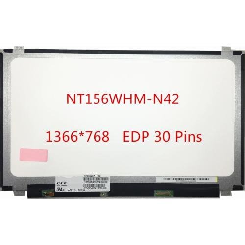 ������� 15,6 1366x768 ������� NT156WHM-N42, 30pin,  LED RIGHT-DOWN! SLIM! Matte, ��������� �����-���
