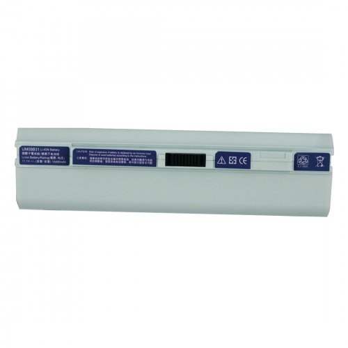 Аккумулятор для ноутбука Acer UM09A31 11.1v 5200mah white <br>Acer Aspire One 531, Acer Aspire One 531h, Acer Aspire One 751, Acer Aspire One 751H, Acer Aspire One ZA3, Acer Aspire One ZG8 Acer UM09A31, Acer UM09A41, Acer UM09A71, Acer UM09A73, Acer UM09A75, Acer UM09B31