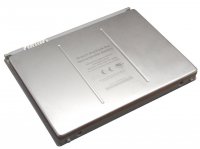 Аккумулятор для ноутбука Apple A1175 MacBook Pro 15 5500mAh 10.8V  2006-2008 г.в серебро