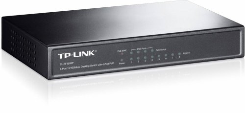 Коммутатор TP-Link TL-SF1008P, 8 портов неуправляемый, настольный, порты 10-100Base-TX: 8 шт., PoE 57Вт