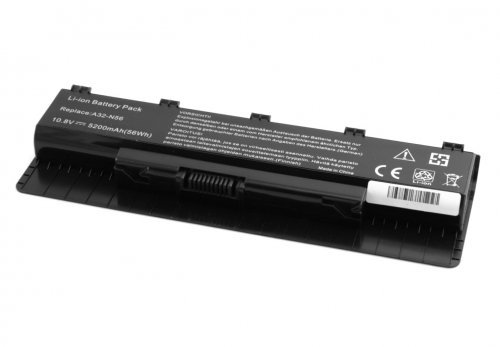    ASUS A32-N56 11.1v 5200mAh  N46  N56  N76    : A31-N56   A32-N46   A32-N56   A33-N56   CS-AUN56NB   TOP-N56