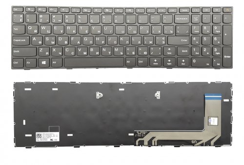 Клавиатура Lenovo Ideapad 110-15ISK p/n: 5N20L25937 (rus, чёрн.)