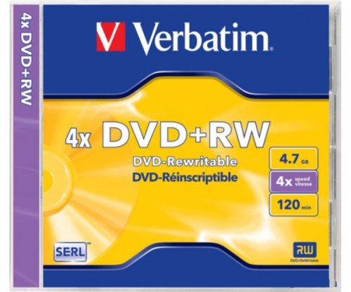 ����� DVD+RW Verbatim 4.7Gb 4x Slim Box (1��)
