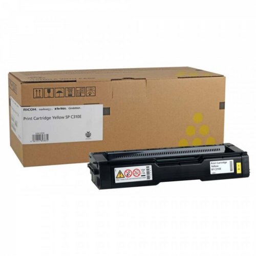 Картридж лазерный Ricoh SPC310E Y/406351, желтый, 2500 страниц, оригинальный, для Ricoh Aficio SP C231SF / C232SF / C231N / C232DN / C311N / C312DN / C320DN / C242DN / C242SF