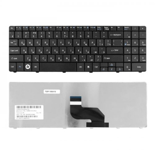 Клавиатура MSI CR640 CX640 A6400 черная, клавиши сплошные