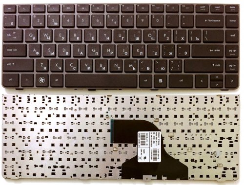 Клавиатура для ноутбука HP Probook 4330s, 4331s, 4435s, 4436 (rus, черн. без рамки)