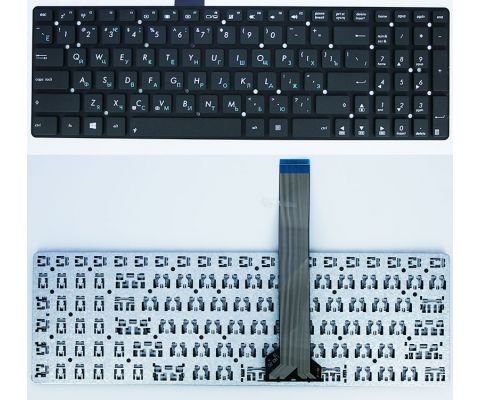 Клавиатура для ноутбука Asus K55, A55A, A55D, A55De, A55Dr, A55N, A55V, A55VD, A55VJ, A55VM, A55VS, A55, K55A, K55V, K55VD, K55VJ, K55VM, K55VS, K75V, K75VD, K75A, K75VJ, K75VM, S56, U57, R500, R700Vj, K55XI, K55N, U57A, X501A, X501U, X502C, X502CA (rus черн. без рамки)