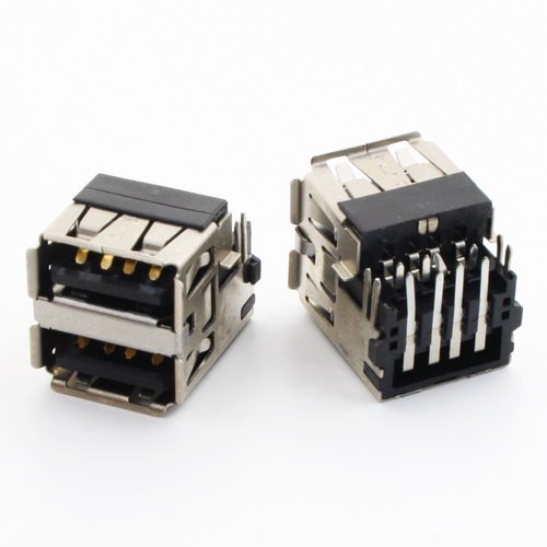 Разъем USB 001 двойной (универсальный низкопрофельный)