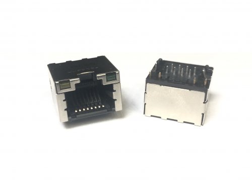разъем LJ 028 RJ45 с 2мя светодиодами