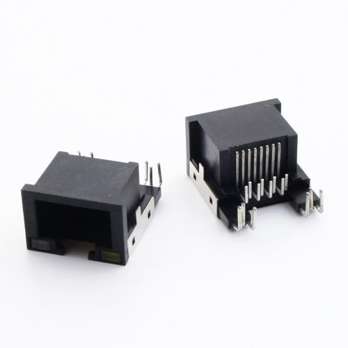 разъем LJ 046 RJ45 с 2мя светодиодами