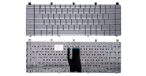 Клавиатура для ноутбука Asus N45/N45S/N45SF (rus, серебро)