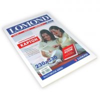 Фотобумага LOMOND Картон самоклеящийся двухсторонний 170 г/м2, 230х330мм, 20 листов.1513001