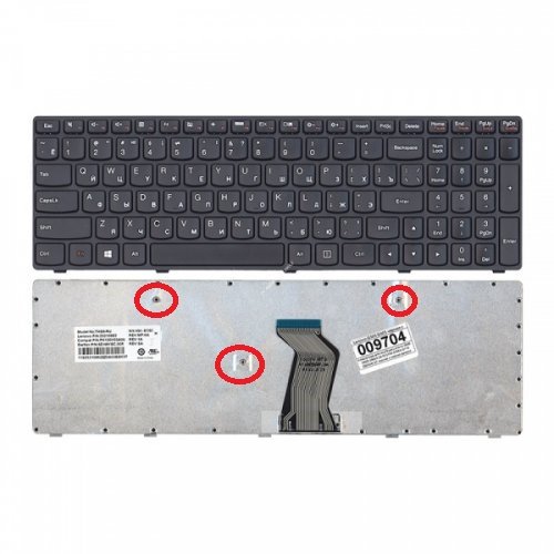 Клавиатура для ноутбука Lenovo G500 G505 G700 G710, G570, B570, B590, Z570, Z575, G570, V570 (rus, чёрн) Lenovo P/N 25210932