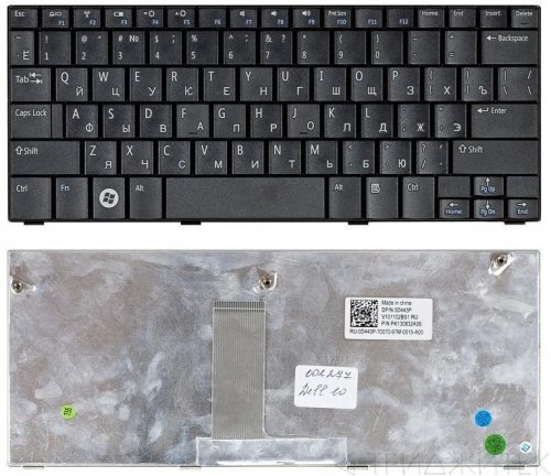 Клавиатура для ноутбука Dell Inspiron MINI 10 V 1011(черная) (OD443P)