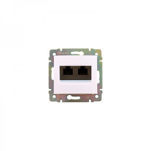 Розетка Внутренняя RJ-45 2порта Legrand Valena LCS (7741 31) Ivory