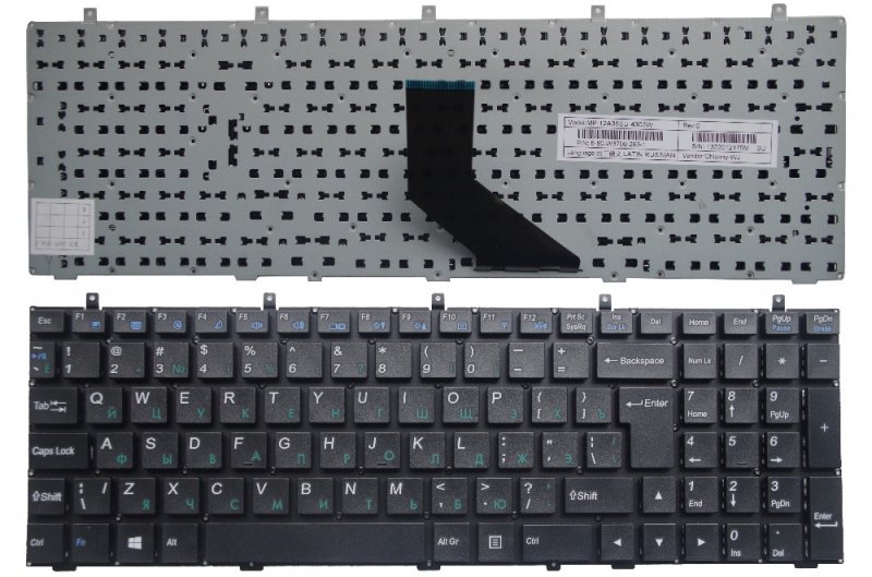 Клавиатура для ноутбука DNS Clevo W350ST W350SK W350 W370 W370ST W670 W350SKQ MP-12A36SU-4301W 6-80-W37S0-281-1 MP-12A36SU-430, MP-12A36SU-4301W, MP-12A36SU-4303W, 6-80-W3700-281-1, 6-80-W3700-283-1, 6-80-W37S0-281-1, 6-79-W370ET0K-280, 6-80-W6700-280-1G, MP-13H86SUJ4304 DNS 0164801 0164802 0170720 0170727 DNS W370 W370ET W370SY (ru., чёрн.) (ru., чёрн.)