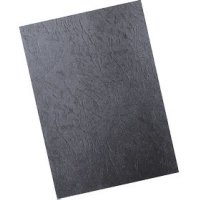 Обложки картон кожа А4, 230г/м2, черные (100 шт) упаковка