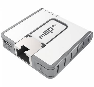 mAP Lite, точка доступа внутреннего использования, 2.4GHz, 802.11b/g/n, RouterOS L4 Level