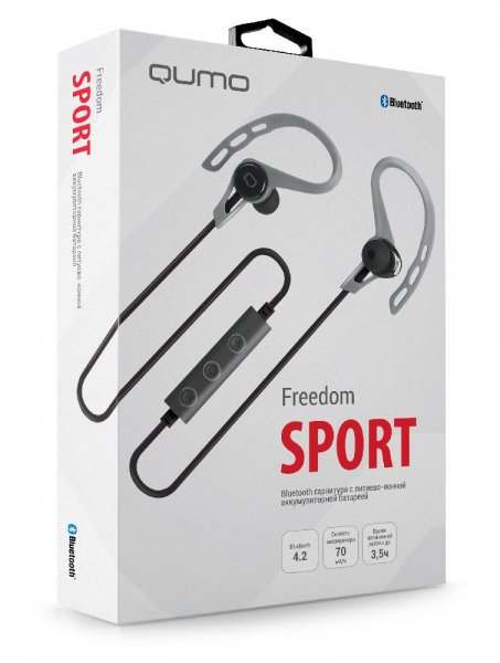  Bluetooth QUMO Freedom Sport (BT-0012)  , Bluetooth 4.2 120 -.