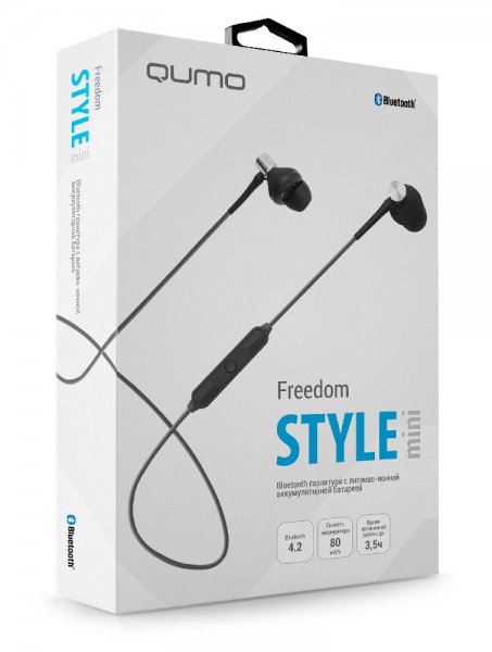  Bluetooth QUMO Freedom Style Mini (BT-0011)  , Bluetooth 4.2 80 -.