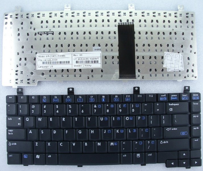 Клавиатура для ноутбука HP Pavilion DV5000 (EN, черная ) наклейки в комплекте Подходит к следующим моделям ноутбуков: HP-Compaq nx6125, HP-Compaq nx6330, HP-Compaq NX9100, HP-Compaq NX9105, HP-Compaq Pavilion DV5000, HP-Compaq Pavilion dv5100, HP-Compaq Pavilion dv5200, HP-Compaq Pavilion ZE2000, HP-Compaq Pavilion ZE2100, HP-Compaq Pavilion ZE2200, HP-Compaq Pavilion ZE2300, HP-Compaq Pavilion ZE2400, HP-Compaq Pavilion ZE2500, HP-Compaq Pavilion ZV5000, HP-Compaq Pavilion zv5100, HP-Compaq Pavilion zv5200, HP-Compaq Pavilion zv5300, HP-Compaq Pavilion zv5400, HP-Compaq Pavilion ZV6000, HP-Compaq Pavilion zv6100, HP-Compaq Pavilion zv6200, HP-Compaq Pavilion zv6300, HP-Compaq Pavilion ZX5000, HP-Compaq Pavilion zx5100, HP-Compaq Pavilion zx5200, HP-Compaq Pavilion zx5300, HP-Compaq Pavilion zx5400, HP-Compaq Presario M2000, HP-Compaq Presario M2100, HP-Compaq Presario M2200, HP-Compaq Presario M2300, HP-Compaq Presario m2400, HP-Compaq Presario m2500, HP-Compaq Presario R3000, HP-Compaq Presario R3100, HP-Compaq Presario R3200, HP-Compaq Presario R3300, HP-Compaq Presario R3400, HP-Compaq Presario R4000, HP-Compaq Presario R4100, HP-Compaq Presario R4200, HP-Compaq Presario V2000, HP-Compaq Presario V2100, HP-Compaq Presario V2200, HP-Compaq Presario V2300, HP-Compaq Presario V2400, HP-Compaq Presario V2500, HP-Compaq Presario V2600, HP-Compaq Presario V4000, HP-Compaq Presario v4100, HP-Compaq Presario v4200, HP-Compaq Presario v4300, HP-Compaq Presario v4400, HP-Compaq Presario V5000, HP-Compaq Presario v5100, HP-Compaq Presario v5200, RoverBook Navigator W511 (код NW511), RoverBook Navigator W570 (код NW570), RoverBook Voyager V510 (код VW510), Compal EDL70, Compal EDL71