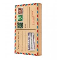 Подарочная коробка для чехла Заказное письмо (140x80x15мм), LF-000020
